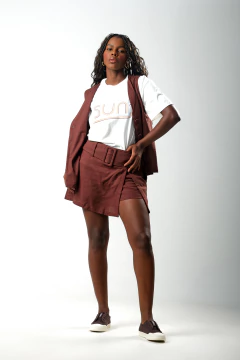 Colete longo Marrom - comprar online