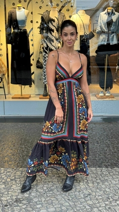 Vestido Longo Lenço Latina - Serchic Moda BH - Multimarcas