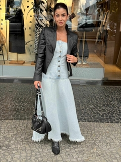 Vestido Midi Corselet Jeans na internet