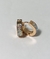 Aros de acero dorado