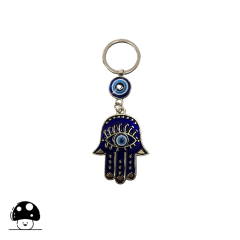 LLAVERO METAL OJO/MANO (095CS) en internet
