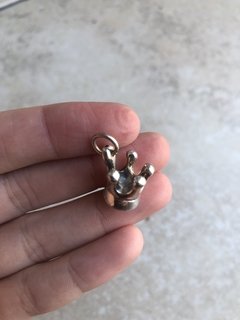 Dije corona de Plata inflada - comprar online