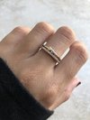 Anillo doble corazón