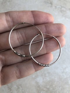 Argollas estilo bali
