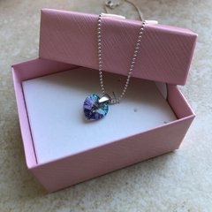 Conjunto corazón cristal