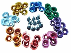 ARANDELA ANONIZADAS ROSA SET X 10