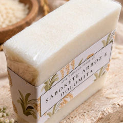 Sabonete artesanal Dolomita e Arroz 130g - comprar online