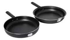 Sarten doble de cocina Hudson N°20, con dos superficies antiadherentes y asas ergonómicas.