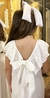 Vestido lino con broderie - comprar online