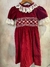 Vestido punto smock de corderoy manga corta