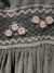 Vestido punto smock gris manga larga en internet