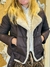 Campera puffer con pielcita