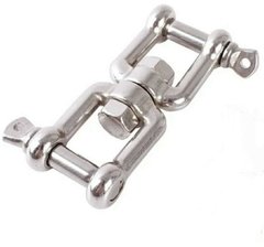 GRILLETE DOBLE GIRATORIO 6MM INOXIDABLE