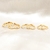 Brinco Trio de Argola de coração Banhado a Ouro 18k