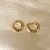 Brinco de Argola lisa pp Banhado em Ouro 18k