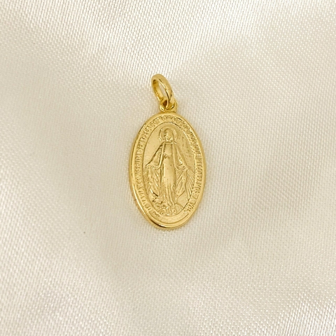 Pingente Maria Banhado em Ouro 18k