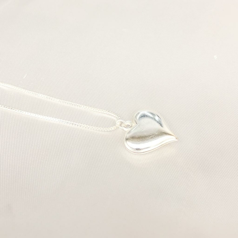 Colar de Coração Banhado em prata