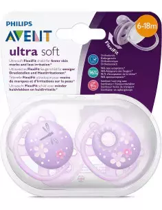 Avent - Chupete Ultra Soft Doble de 6 a 18 meses en internet