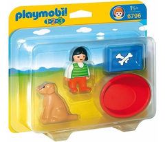 PLAYMOBIL 1.2.3 6796 - NENE CON MASCOTA