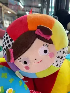 Cresko Pelota de peluche bordada