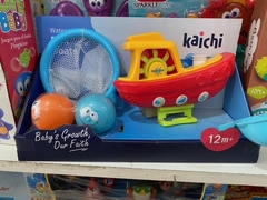 TOYS FOR FUN BARCO CON RED Y 2 PELOTITAS