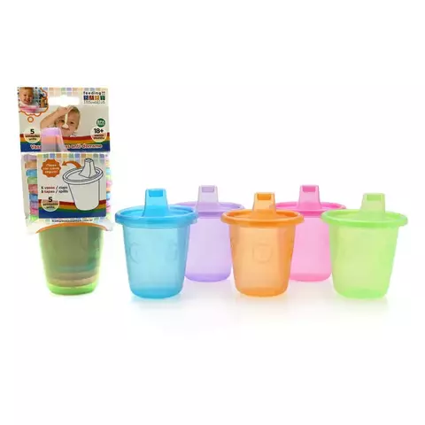 Baby Innovation - Vasos apilables con tapa