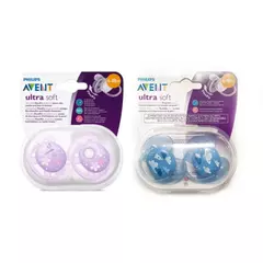 Avent - Chupete Ultra Soft Doble de 6 a 18 meses