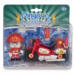 PINYPON ACTION BOMBERO + MOTO - CAFFARO