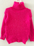 Sweater Polera de lana tejido elastizado liso fuxia en internet