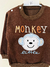 Buzo algodon frisa estampado monkey brown - comprar online