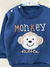 Buzo algodon frisa estampado monkey blue - comprar online