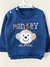 Buzo algodon frisa estampado monkey blue en internet