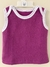 Chaleco frisa liso violeta - comprar online