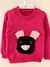 Sweater de lana con bordado Fuccia - comprar online
