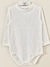 Body mangas largas morley algodon liso natural - comprar online