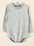 Body mangas largas morley algodon liso gris claro - comprar online