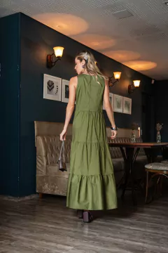 Vestido Midi Marias Militar Mary na internet