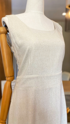 Vestido em Linho Erica Crú - comprar online