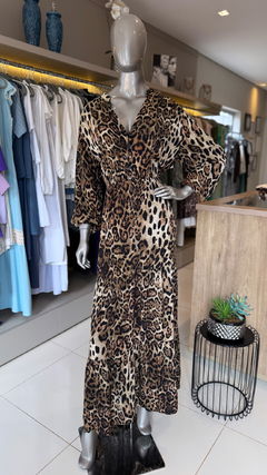 Vestido longo leopard print Sly