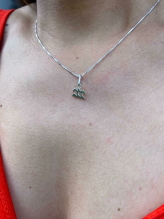 PINGENTE DE PRATA SIGNO AQUÁRIO - comprar online