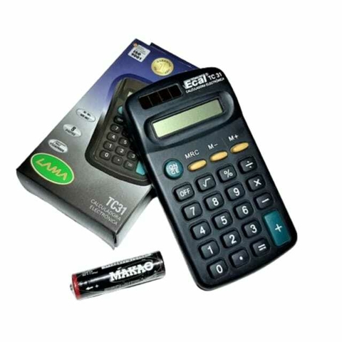 Calculadora Ecal tc31 8 digitos + 1 pila