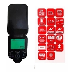 FLASH BRAUN 600 TTL - COMPATIBLE CON CANON Y NIKON - comprar online