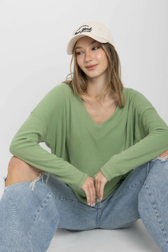 Remera V Angora