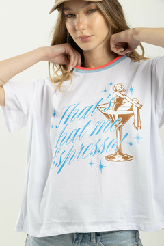 Remera con cuello Estampadas - comprar online