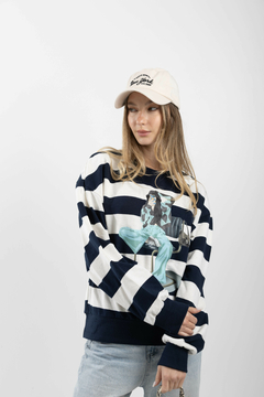 Buzo Rayado Estampado - comprar online