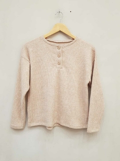 Remera Waffle Boton en internet