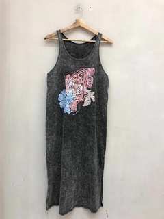Vestido Largo Estampado - Clostudio