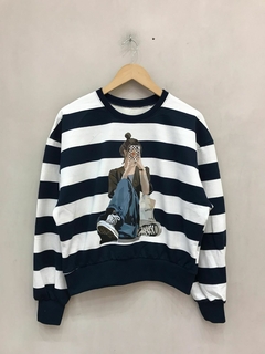 Buzo Rayado Estampado - Clostudio
