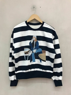 Imagen de Buzo Rayado Estampado