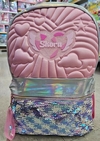 Mochila con relieve y lentejuelas 16" espalda - comprar online